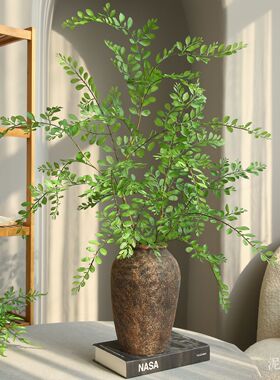 仿真植物蕨类家居背景墙插花艺绿植盆栽插花配材手感绿植叶子绿叶