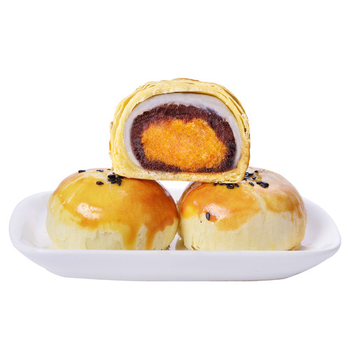 北月湾雪媚娘麻薯蛋黄酥糕点办公室零食节日送礼小吃尝鲜2枚装 - 图3