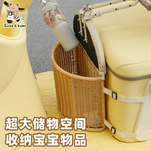 电动三轮车前置儿童座椅适用于爱玛雅迪金彭宝宝通用款储物座椅