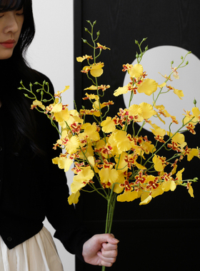 ladylike仿真花跳舞兰花瓶插花
