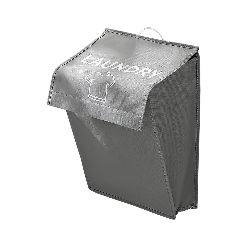 卫生间放衣服神器脏衣服收纳筐壁挂式脏衣篓脏衣篮可折叠家用挂袋 - 图3