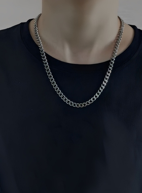 男士古巴链条项链粗链子欧美个性