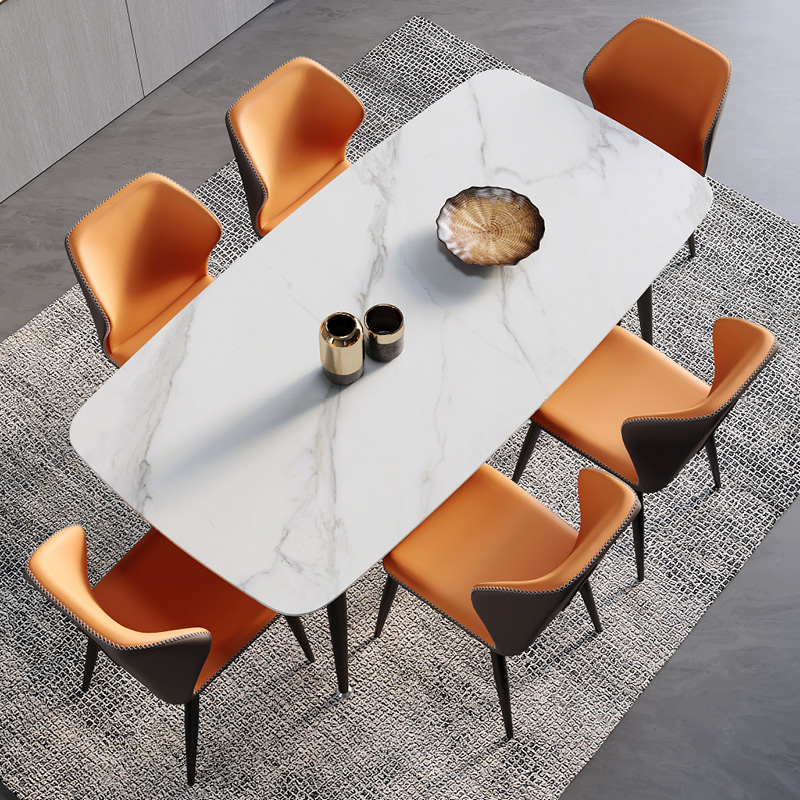 餐椅家用现代简约北欧轻奢意式极简网红靠背铁艺餐厅椅子餐桌椅