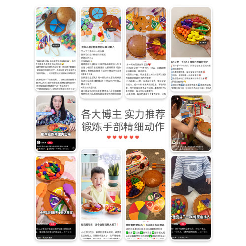 FritzS专注力儿童小手肌早教玩具教具益智蒙氏夹子精细动作训练 - 图1