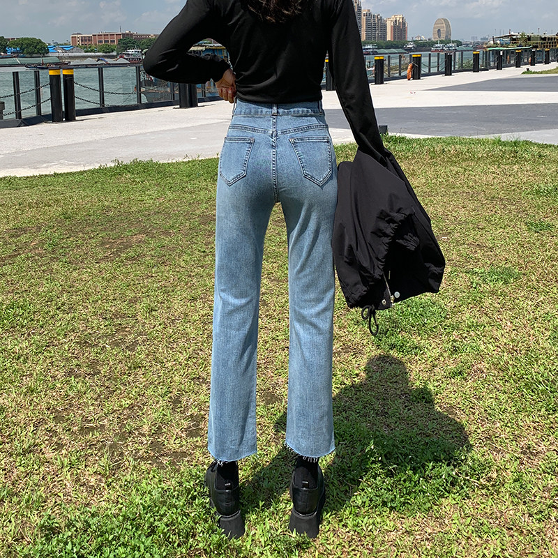 高腰显瘦2020新款韩版宽松牛仔裤 caiwinking牛仔裤