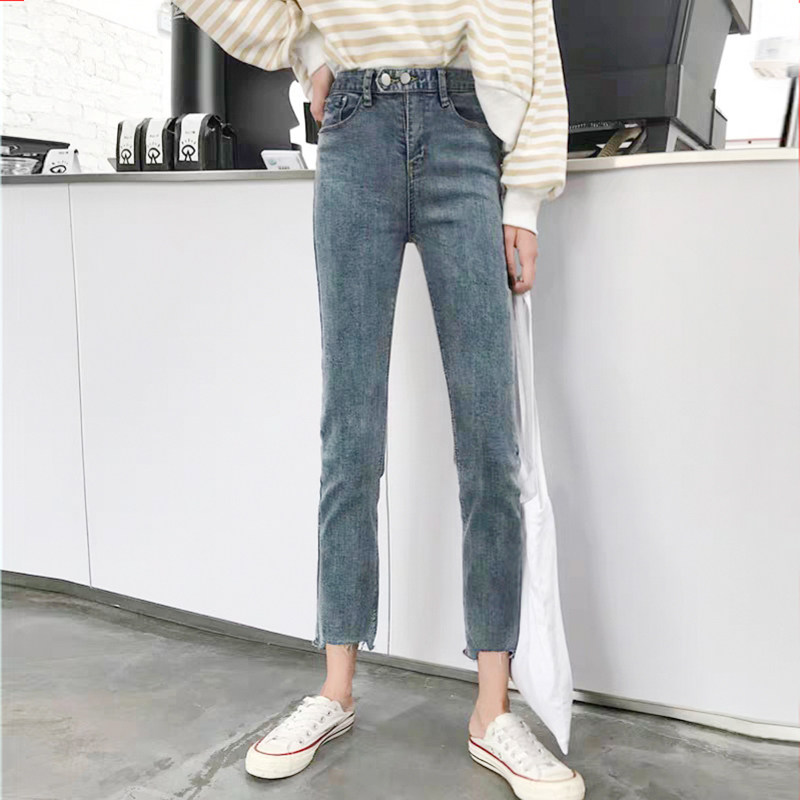 高腰2020年新款夏薄款八分牛仔裤 caiwinking牛仔裤