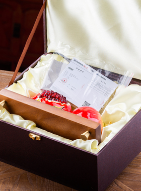 合金石榴珐琅彩摆件多子多福礼品