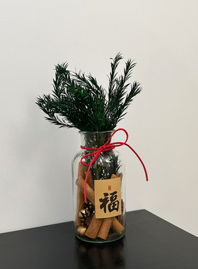 乔迁礼物-肉桂生财入户玄关摆件装饰品聚财瓶客厅旺宅高级感小众