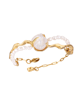 THEOGONY战神白贝珍珠手镯