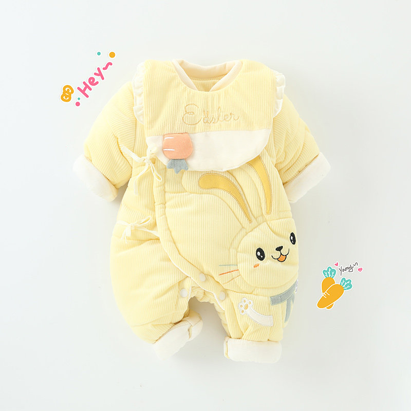 新生婴儿衣服秋冬初生男女保暖棉服 努米熊连身衣/爬服/哈衣