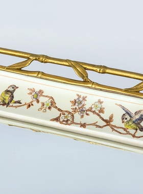 凤凰美居欧式风陶瓷茶几镜面托盘