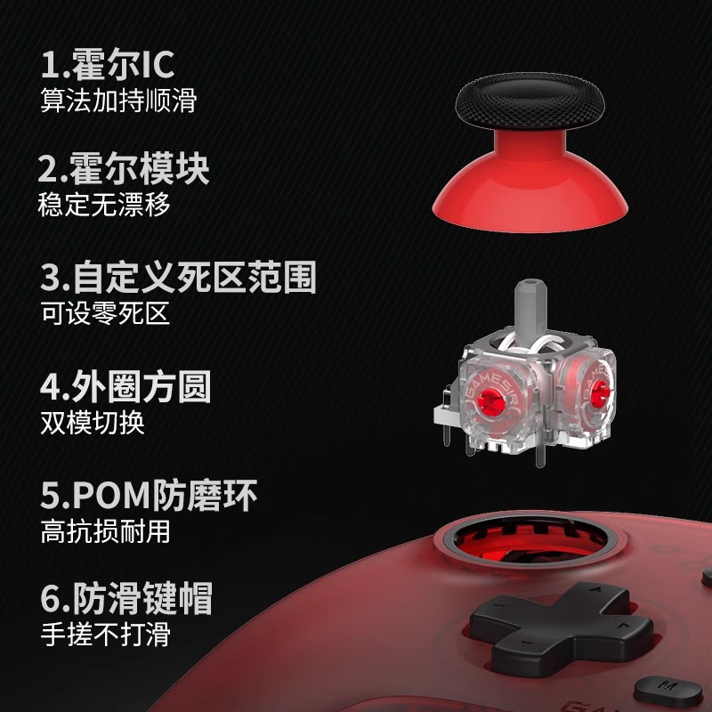 盖世小鸡天启游戏手柄微软授权有线Xbox Series PC电脑版xbox One主机steam双人成行apex霍尔摇杆扳机震动usb