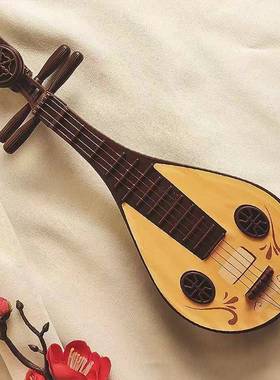 古风小物件桌面装饰摆件仿真家具摆设拍照小道具屏风古筝琵琶玩具