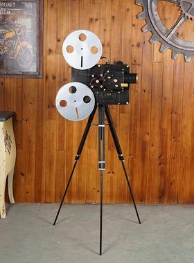 怀旧电影机摆件老式放映机摄像机照相机模型复古胶片场景布置道具