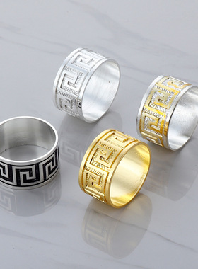 餐巾扣高档餐巾环精美简约双珠弹簧餐巾圈酒店时尚口布圈西餐扣环