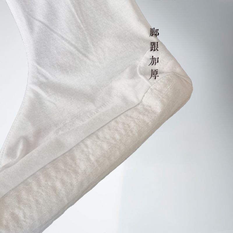 武当道长长筒云袜道士用品道袜白色棉袜透气舒适男女练功表演袜 - 图2