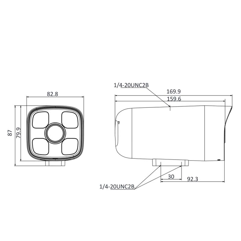 海康威视远程200万家用手机高清夜视监控摄像头DS-IPC-B12V2-I - 图0