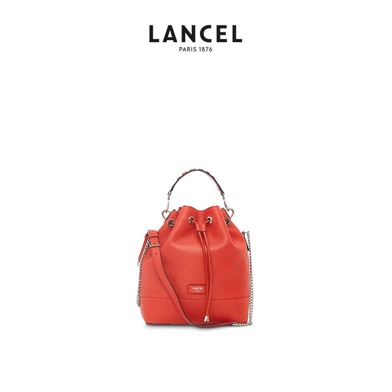 LANCEL/兰姿 Ninon经典水桶包 中号单肩斜挎包法国奢品 烧麦包 - 图2