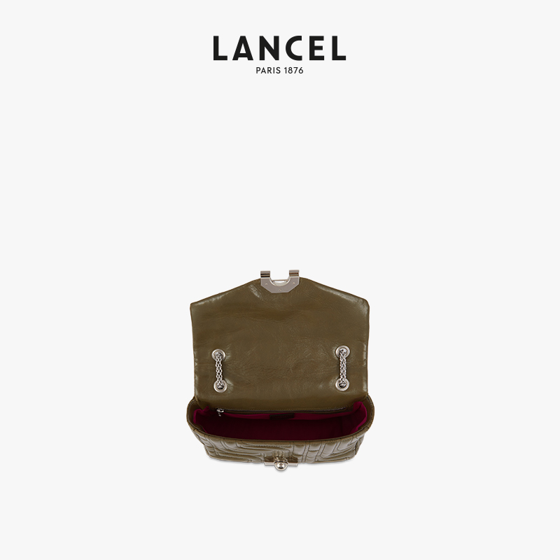 LANCEL/兰姿 MIDI-MINUIT链条包 中号单肩斜挎包 绗缝 - 图2