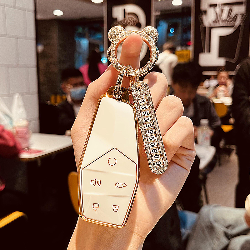 上汽名爵ONE专用钥匙套2022款MG one进阶版汽车壳包扣男女改装饰 - 图1