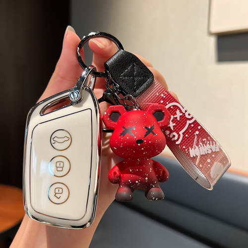 新宝骏kiwi钥匙套EV女rc6/rc5扣e300/rs5五菱nano汽车专用rs3壳包 - 图1