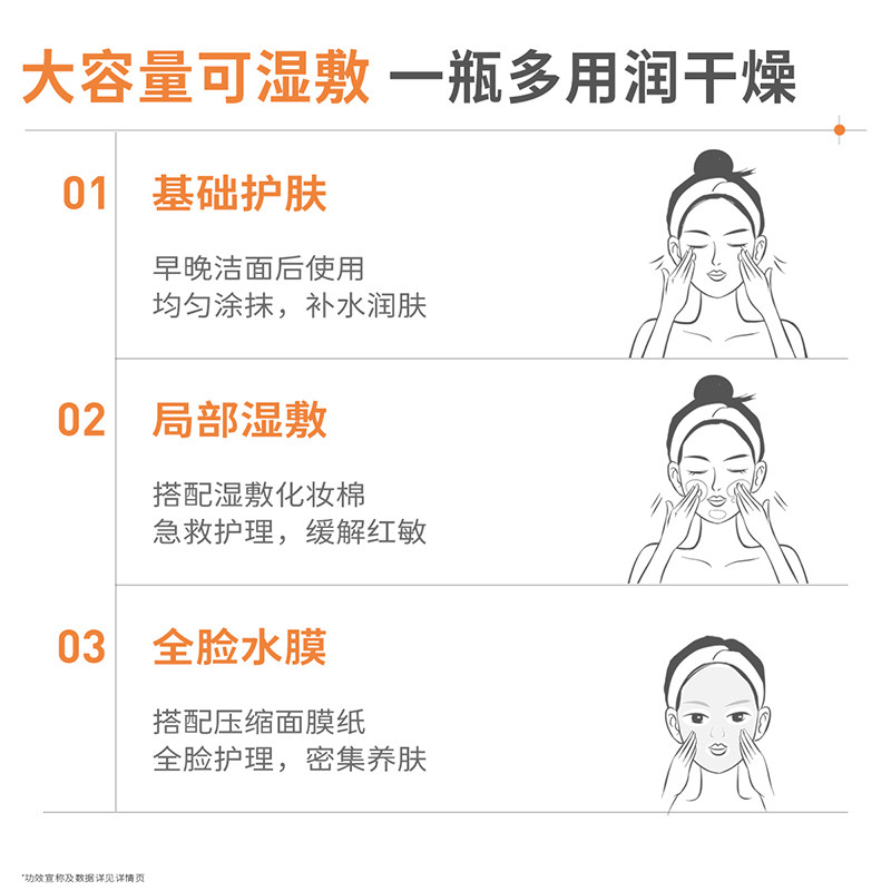 益肤微分子玻尿酸屏障修护爽肤水化妆水补水保湿舒缓泛红湿敷敏感