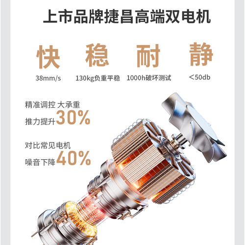 ZOMO双人电竞桌 书桌工作台 游戏电竞桌 电动升降桌站立电脑桌 - 图3