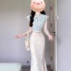 Pure lust style hottie small flying sleeve top fishtail skirt