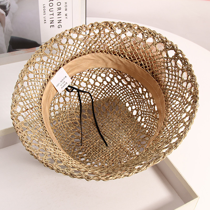 夏季新款英伦复古优雅镂空渔夫帽 古仙蔓帽子