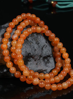 新疆克拉玛依乌尔禾金丝玉圆珠手链0.6*100颗圆珠手链毛衣链通用