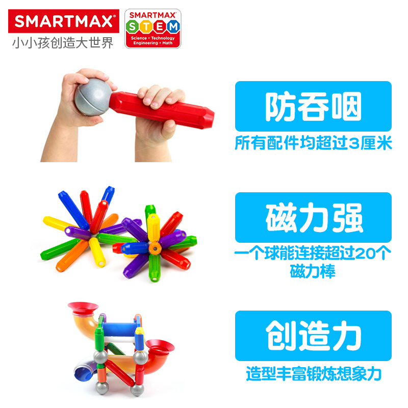 SMARTMAX 豪华游乐场  管道主题 3岁+ 71PCS - 图1