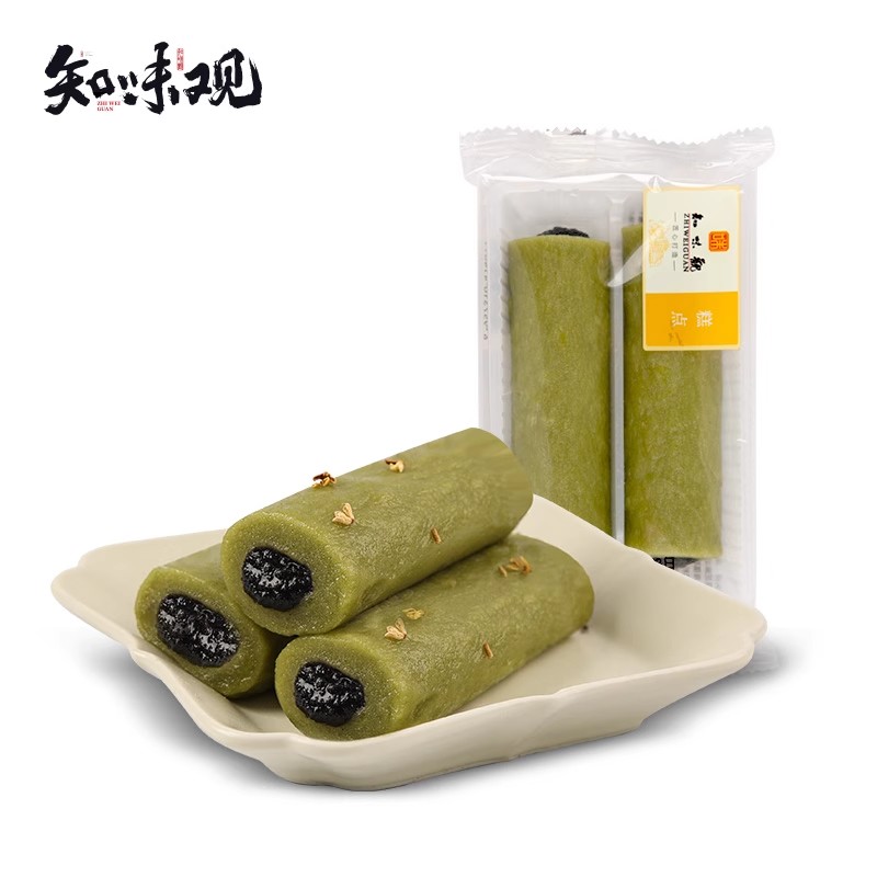 知味观龙井茶条头糕杭州传统糕点点心好吃糯糯叽叽的零食麻薯小吃-图3