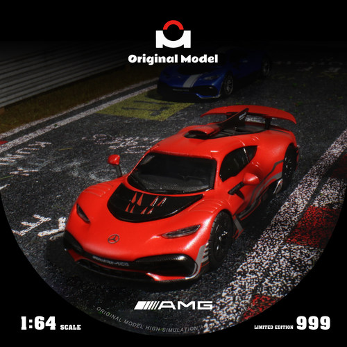 OM1:64 奔驰 AMG One 星光银 仿真合金汽车模型 收藏摆件礼品 - 图3