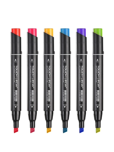 Touch Lecai Высококачественное двойное вино вино эфирное масло icolour Set Set 60 80 Color Student с аниме рукой рисуют кожу. Цвет продукта дизайн художественная живопись цветные ручки