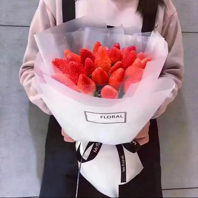 西安车厘子奶油草莓花束同城速递情人节母亲节礼物送朋友女友送花