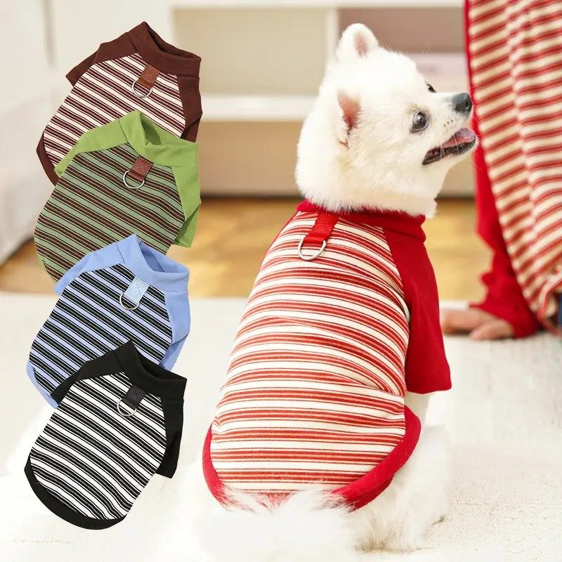 秋冬新品宠物小中大狗狗猫咪衣服饰用品打底衫外穿条纹德绒泰迪熊,淘宝优惠券,粉丝福利购,淘宝优惠卷