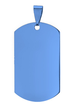 金属身份牌吊牌钛钢挂牌空白狗牌吊坠不锈钢挂牌军牌项链