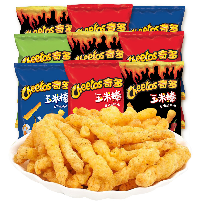 奇多玉米棒栗米棒50g*6包牛排味办公室吃货零食休闲小吃网红爆款 - 图3