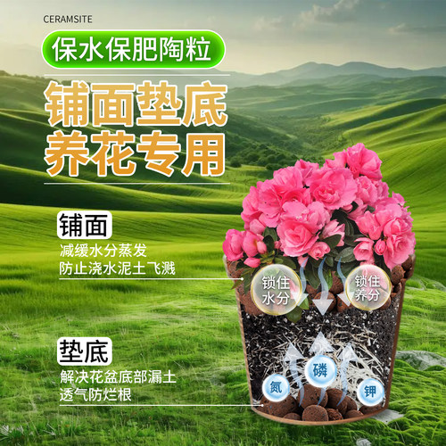 陶粒垫底养花专用防烂根回填铺面透气陶粒水培园艺轻质陶粒轻质球 - 图0