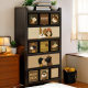 Bookcase with door storage cabinet