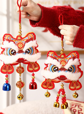 2026新年装饰品马年醒狮挂件