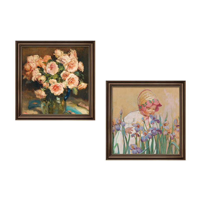 美式餐厅装饰画复古油画饭厅背景墙小众艺术组合挂画高档花卉壁画,淘宝优惠券,粉丝福利购,淘宝优惠卷