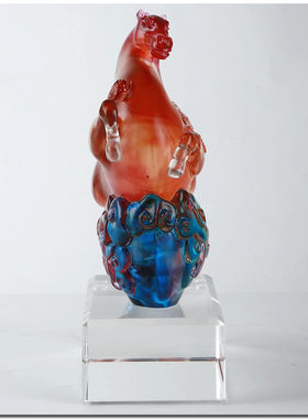 威弗列德马年本命年琉璃马摆件