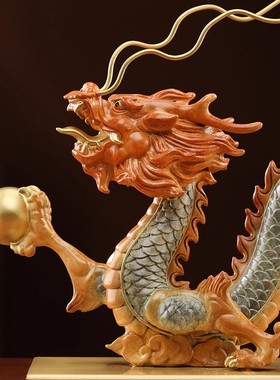 生意兴隆龙铜摆件开业大吉礼物