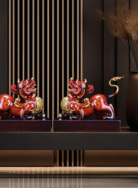 新中式全铜貔貅摆件开业乔迁礼品