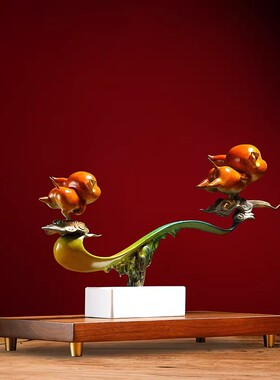 中式黄铜铜猪摆件开业生日送礼