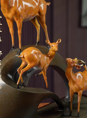 威弗列德装饰品黄铜三羊开泰摆件