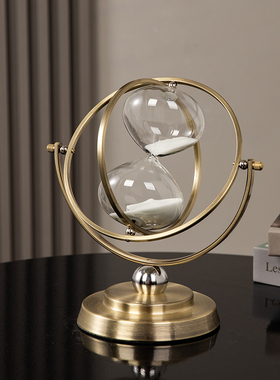 威弗列德客厅酒柜装饰品办公室桌面高级感沙漏创意艺术地球仪摆件