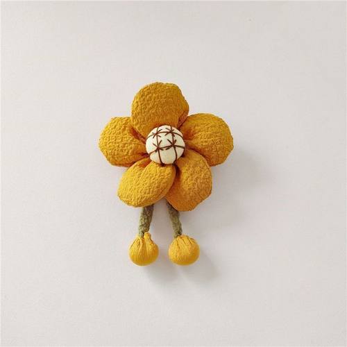 书包装饰品小配件向日葵田园风设计感小众别针气质包包衣服配饰森 - 图1