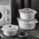 Fresh-keeping bowl Food grade microwave heating special utensils Hot rice container lunch box steamer steamer bowl household with cover